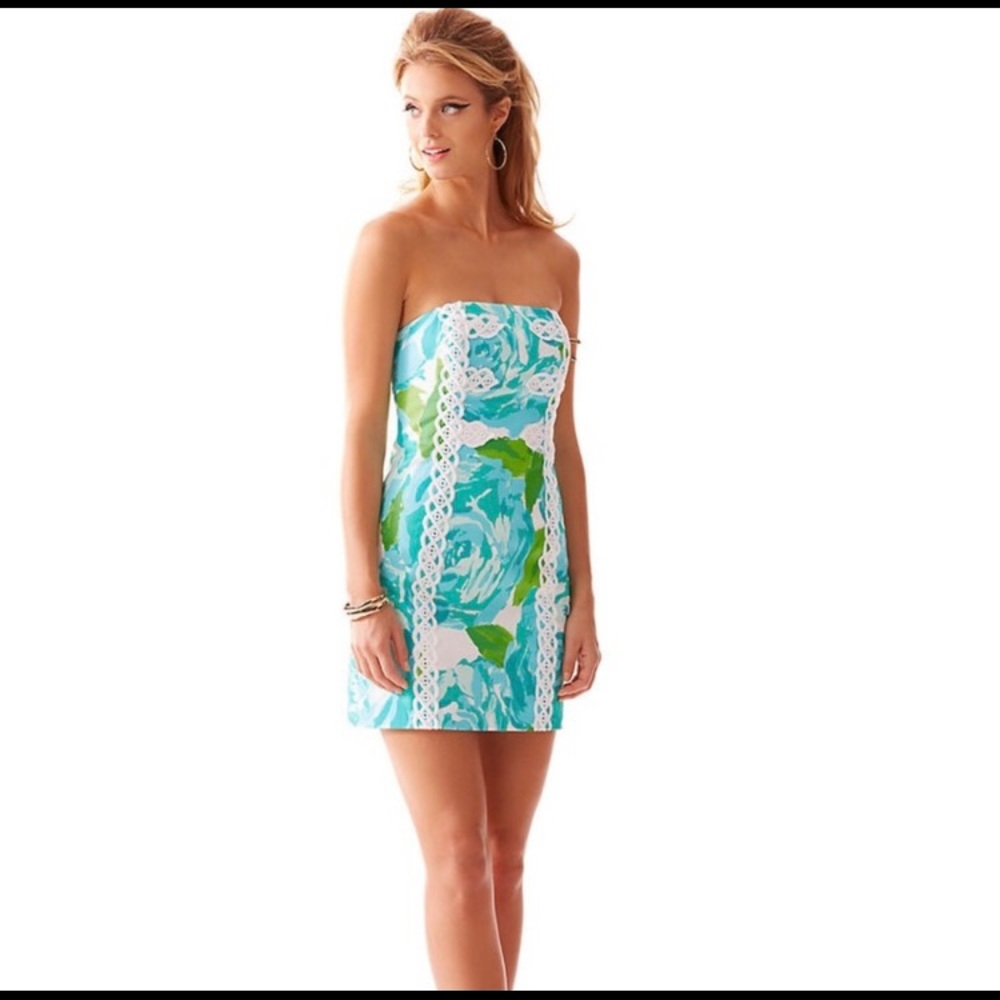 NWT Lilly Pulitzer Tanby Dress Poolside Blue Sz 0